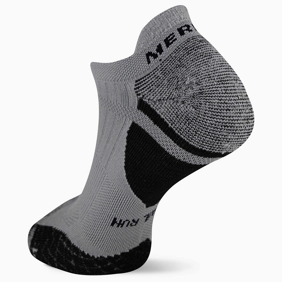 meias cushion trail runner tab - cinza