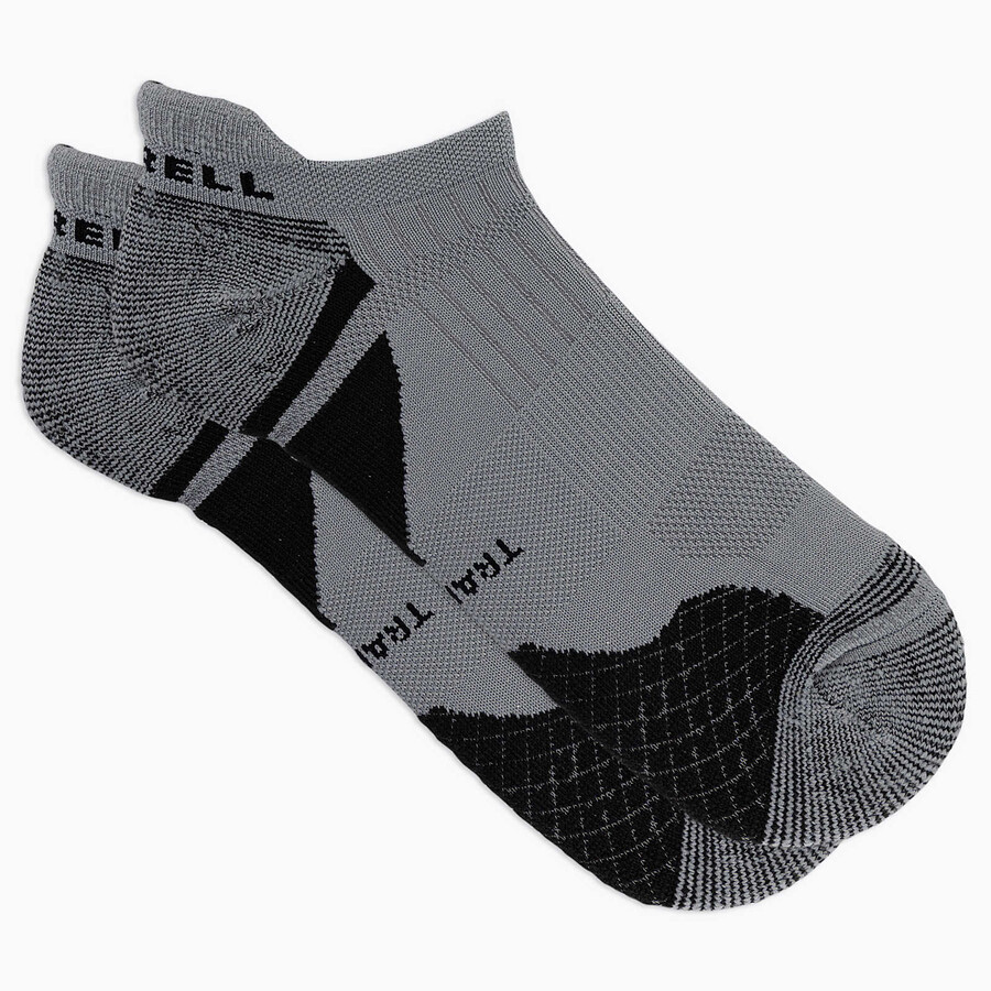 meias cushion trail runner tab - cinza