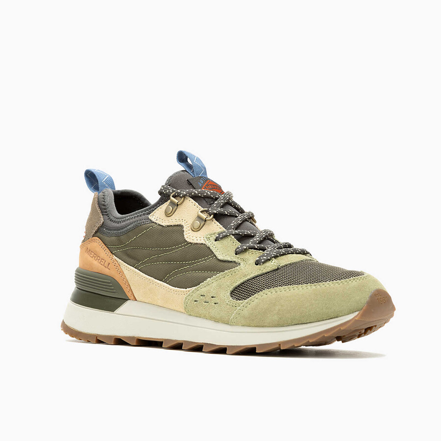 tênis masculino alpine 83 recraft casual verde oliva multicolorido