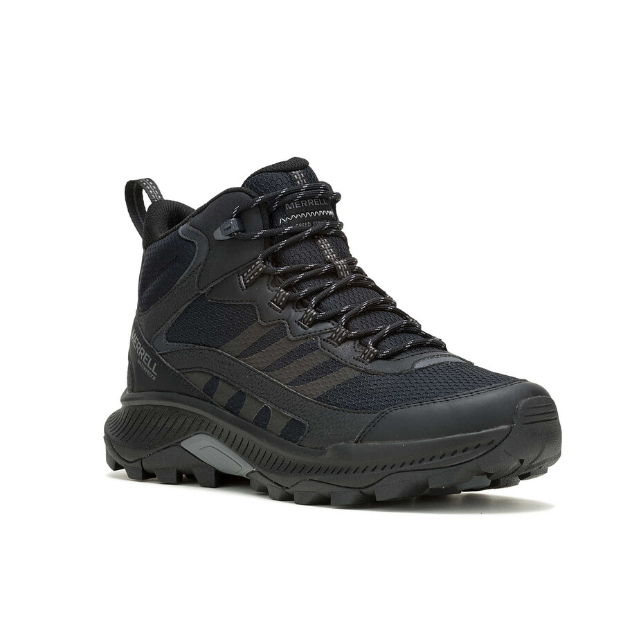 botas de caminhada impermeáveis speed strike 2 mid para homem pretas.