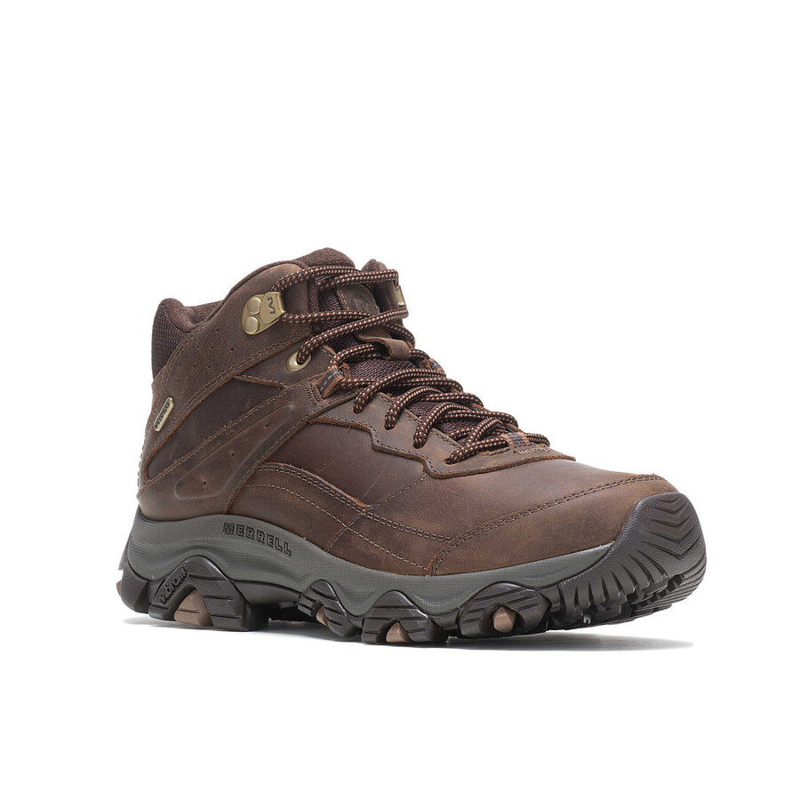 bota masculina moab adventure 3 mid impermeável - cor earth
