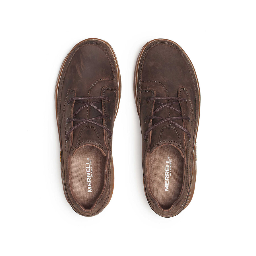 sapatos casuais masculinos silvo lace na cor café