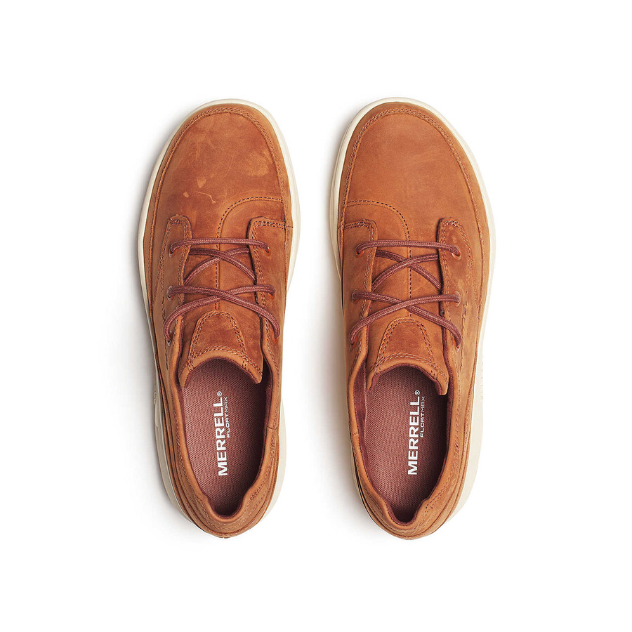 sapatos casuais masculinos silvo lace na cor conhaque