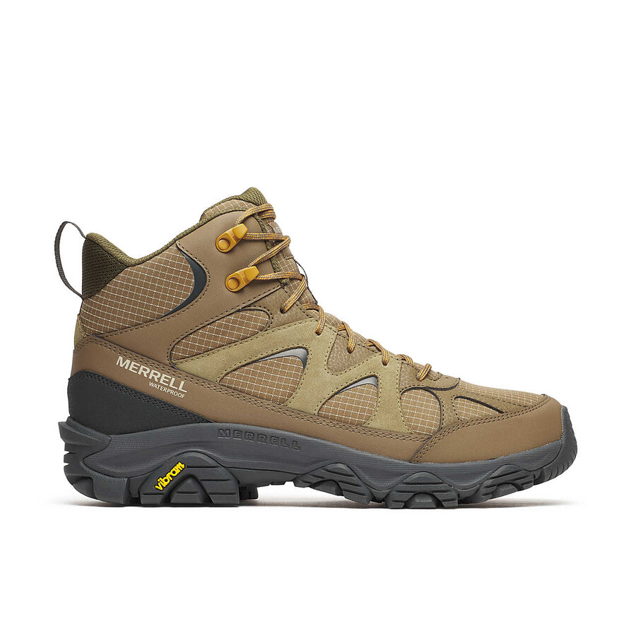 botas de caminhada de inverno impermeáveis thermo snow grip mid para homem cor cinza-escuro