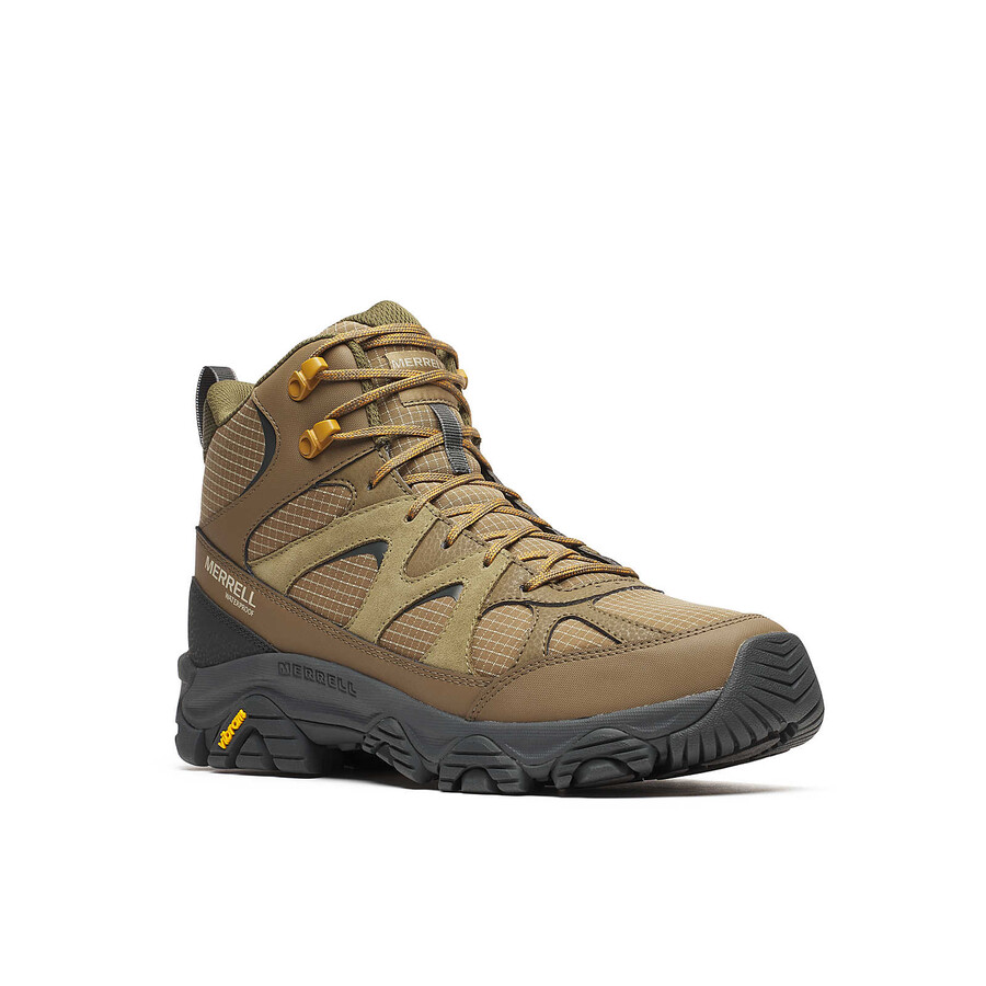 botas de caminhada de inverno impermeáveis thermo snow grip mid para homem cor cinza-escuro