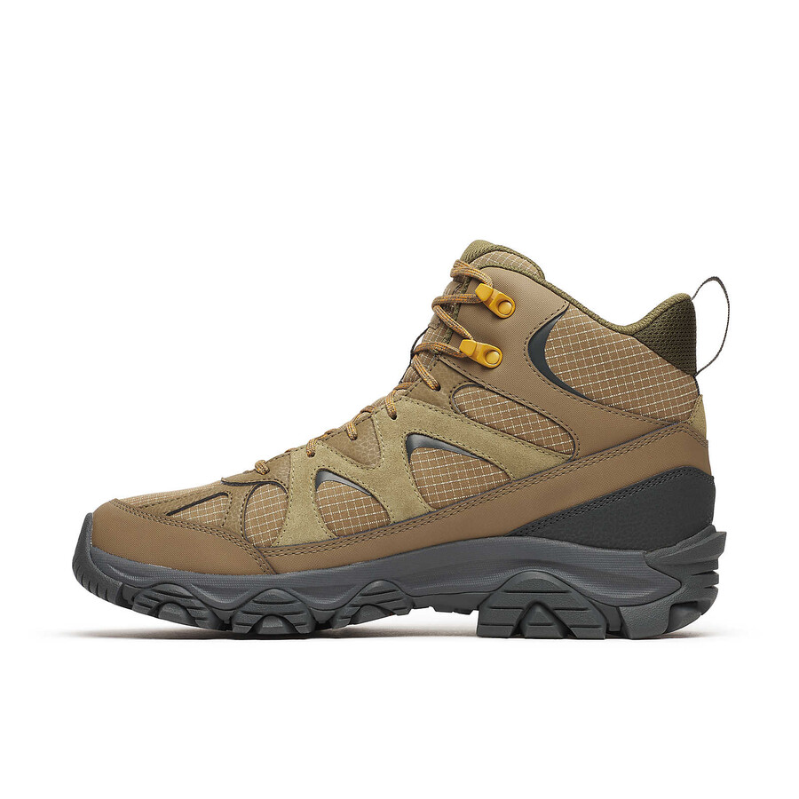 botas de caminhada de inverno impermeáveis thermo snow grip mid para homem cor cinza-escuro