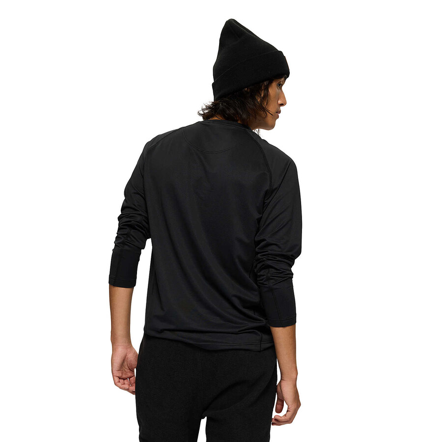 camiseta masculina de manga comprida tech - preta