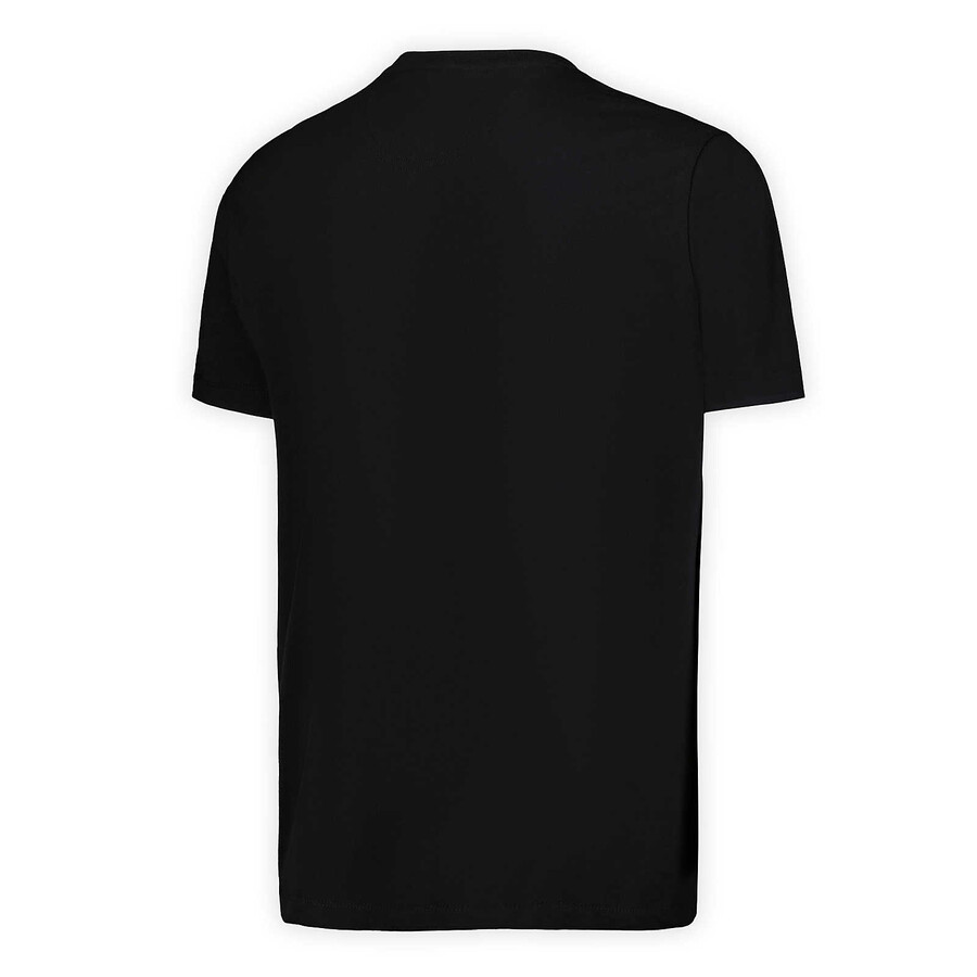 camiseta masculina de manga curta com bolso e modelagem relaxada - preta