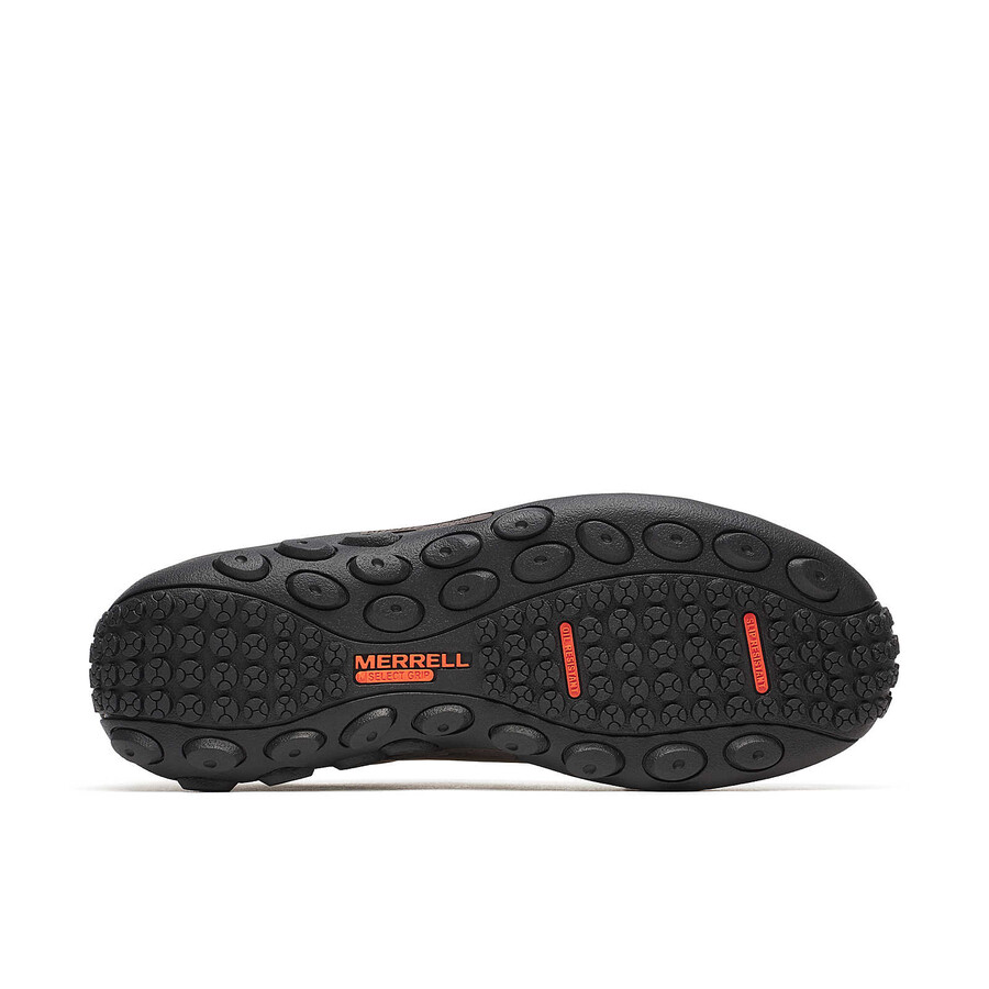tênis masculino jungle moc em couro com fibra de carbono de alta visibilidade - modelo slip on marrom