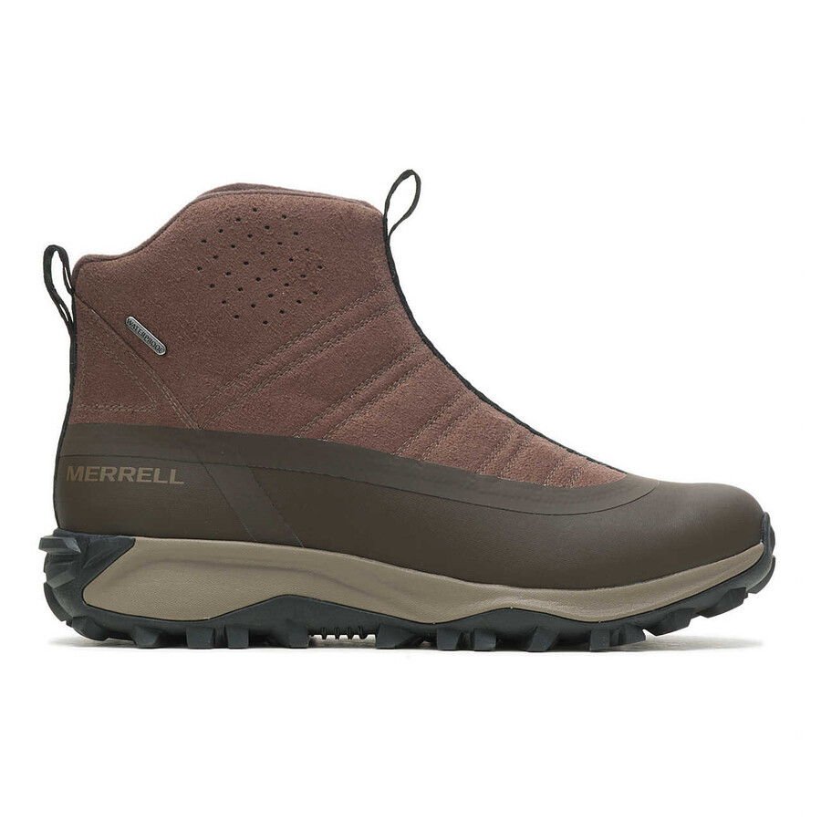 botas thermo snowdrift zip mid shell masculinas cor terra