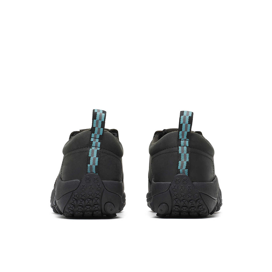 sapato de trabalho feminino jungle moc em couro com biqueira reforçada preto.