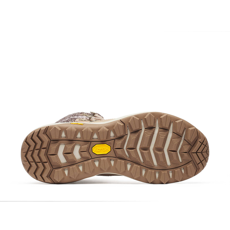 botas de caminhada de inverno impermeáveis siren 4 thermo mid zip para mulheres cor hazel.