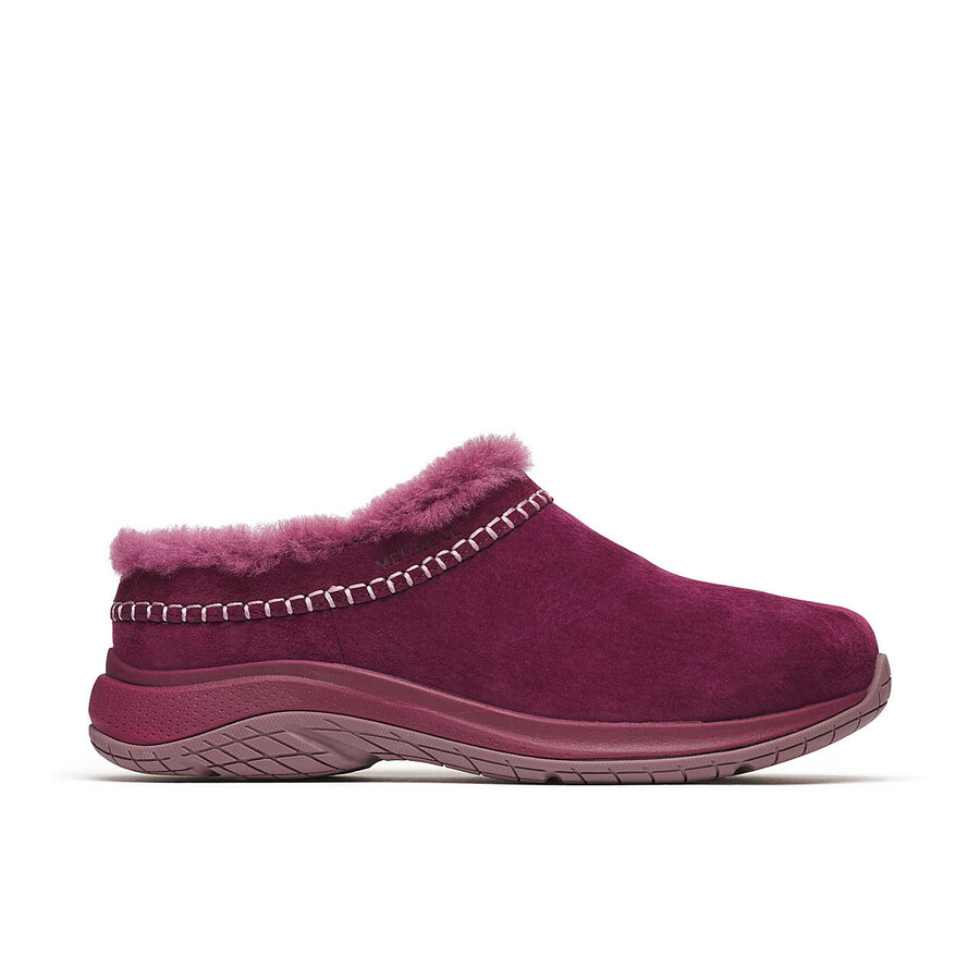 tênis feminino encore ice 5 modelo casual de inverno cor cereja escura.
