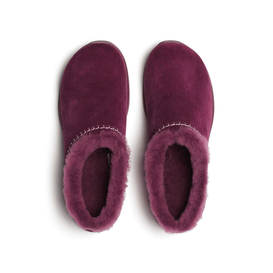 tênis feminino encore ice 5 modelo casual de inverno cor cereja escura.