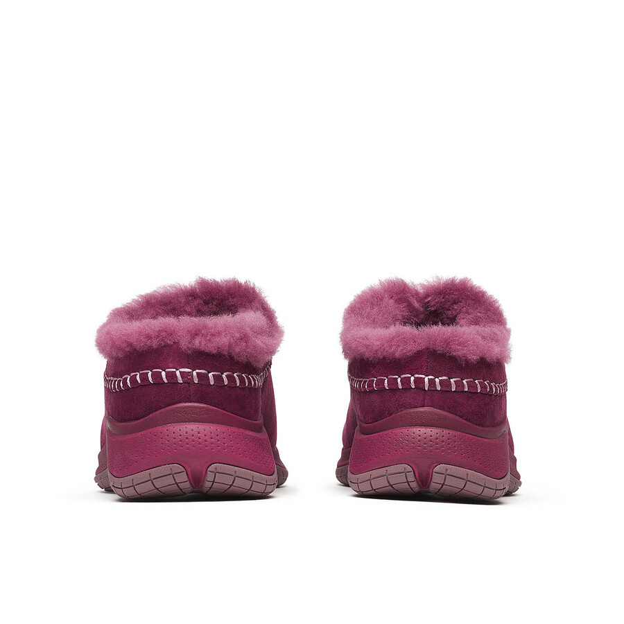 tênis feminino encore ice 5 modelo casual de inverno cor cereja escura.
