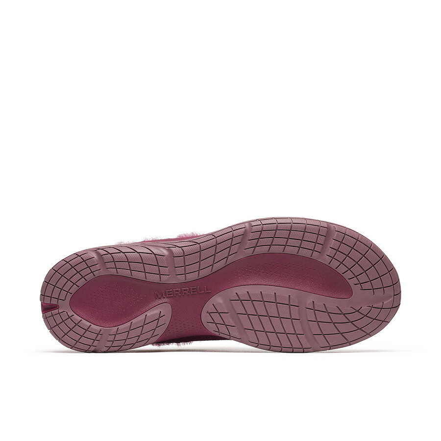 tênis feminino encore ice 5 modelo casual de inverno cor cereja escura.