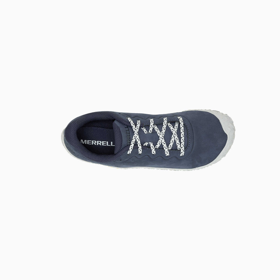 sapatos femininos vapor glove 6 em couro estilo descalço cor mar.