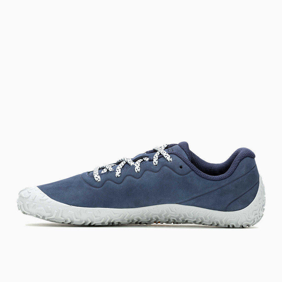 sapatos femininos vapor glove 6 em couro estilo descalço cor mar.