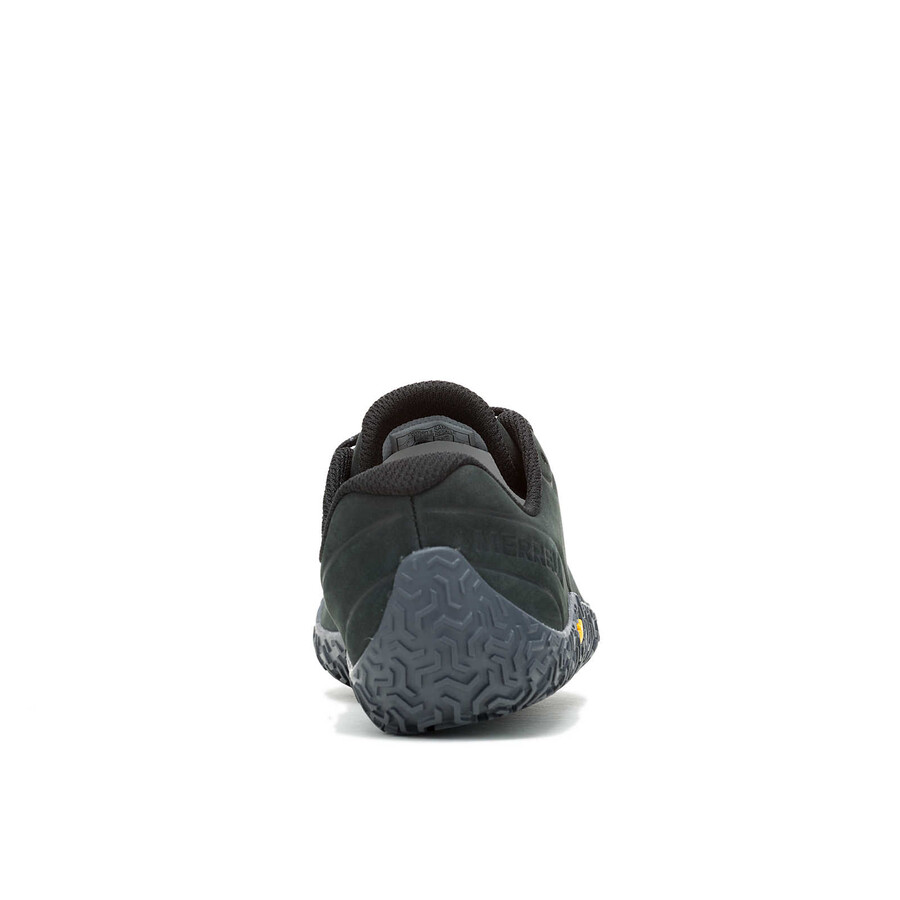 sapatos minimalistas femininos vapor glove 6 em couro pretoasfalto