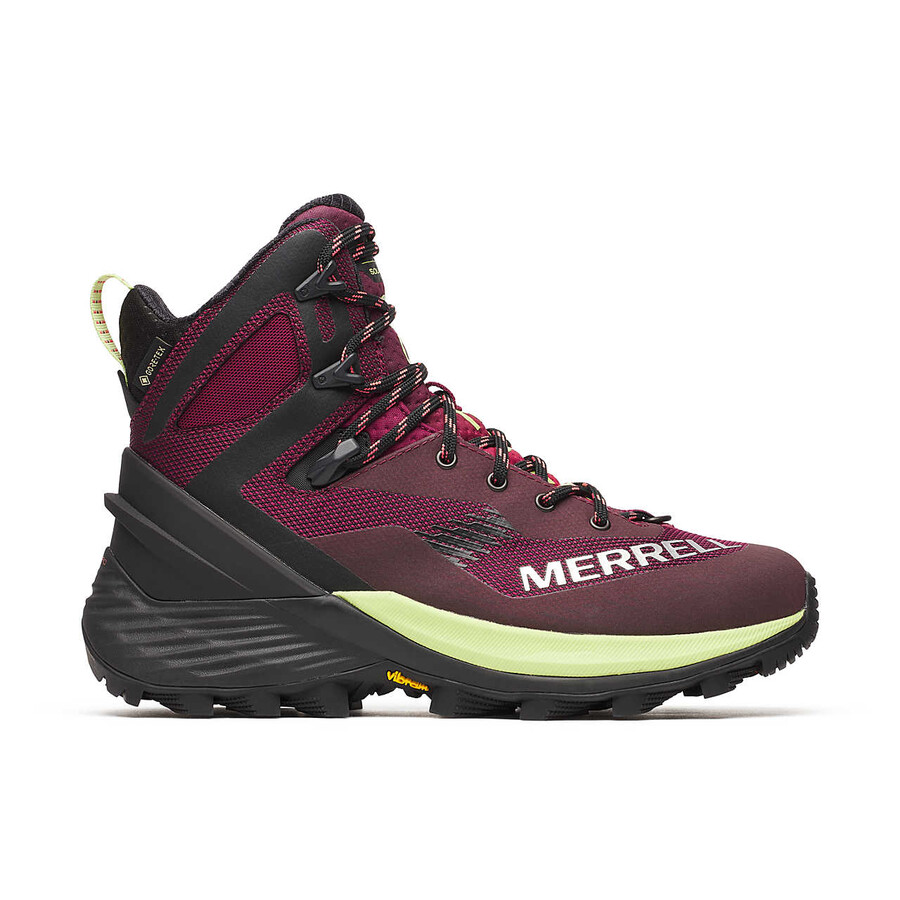 botas de caminhada de inverno femininas mtl thermo rogue 4 mid gore-tex na cor carmesim