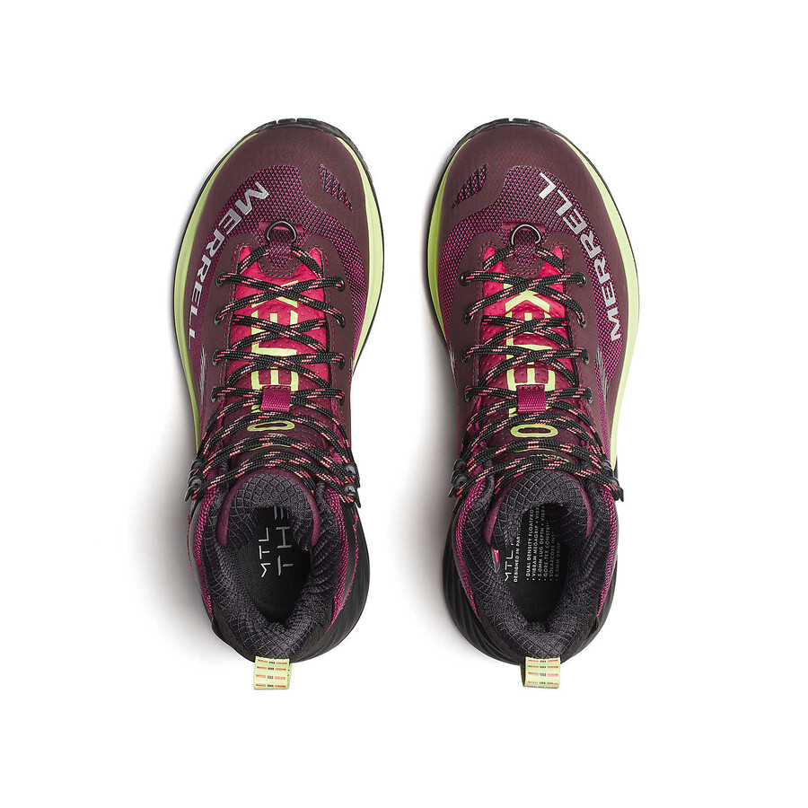 botas de caminhada de inverno femininas mtl thermo rogue 4 mid gore-tex na cor carmesim