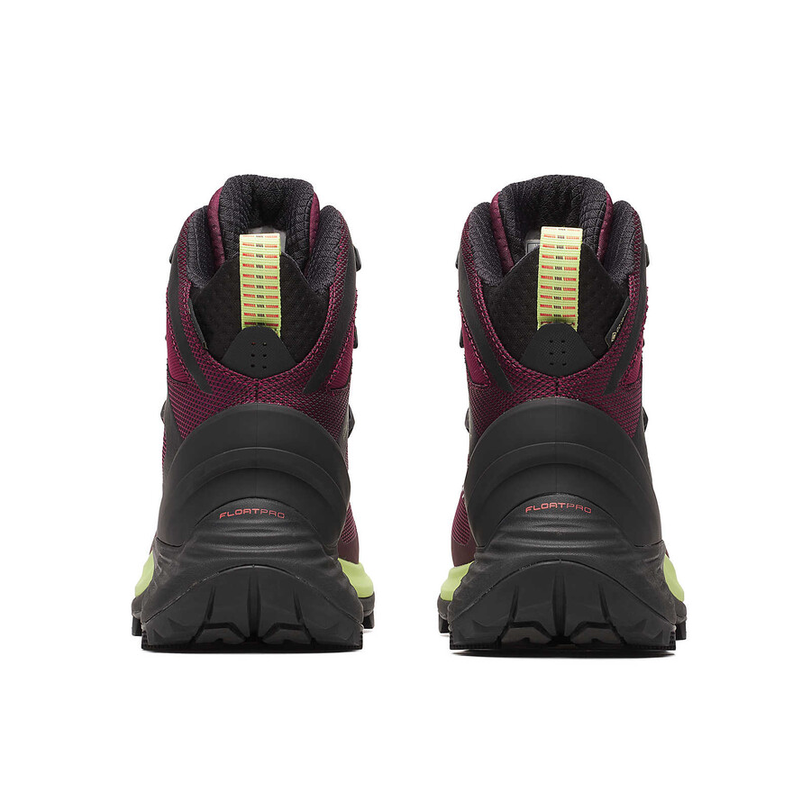 botas de caminhada de inverno femininas mtl thermo rogue 4 mid gore-tex na cor carmesim