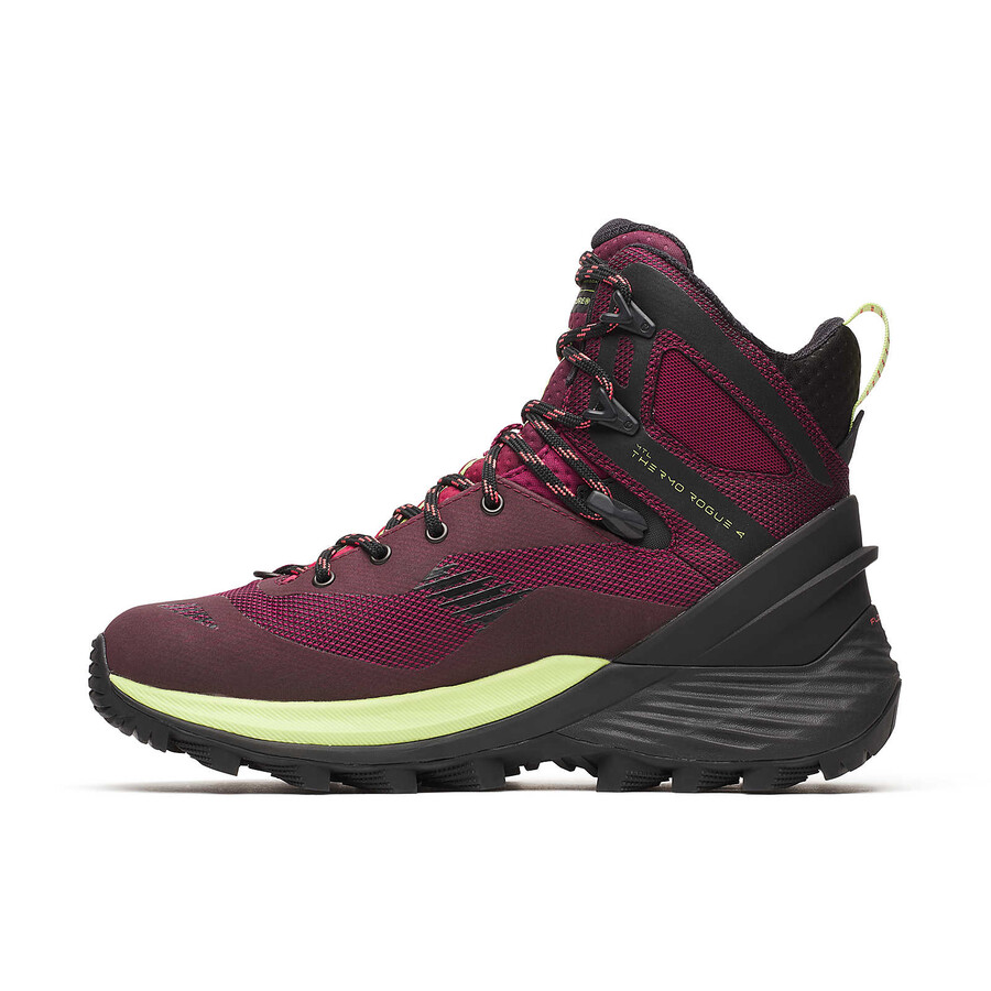 botas de caminhada de inverno femininas mtl thermo rogue 4 mid gore-tex na cor carmesim