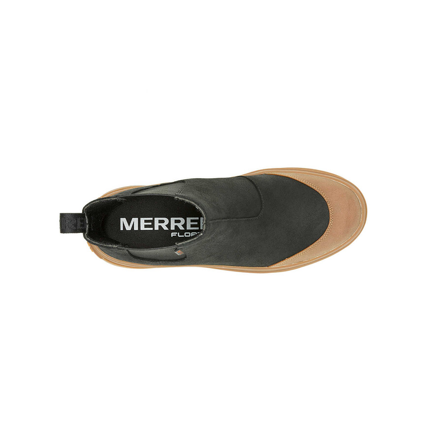 botas casuais impermeáveis harper para mulheres pretascom acabamento em borracha natural.