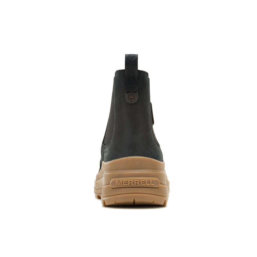 botas casuais impermeáveis harper para mulheres pretascom acabamento em borracha natural.