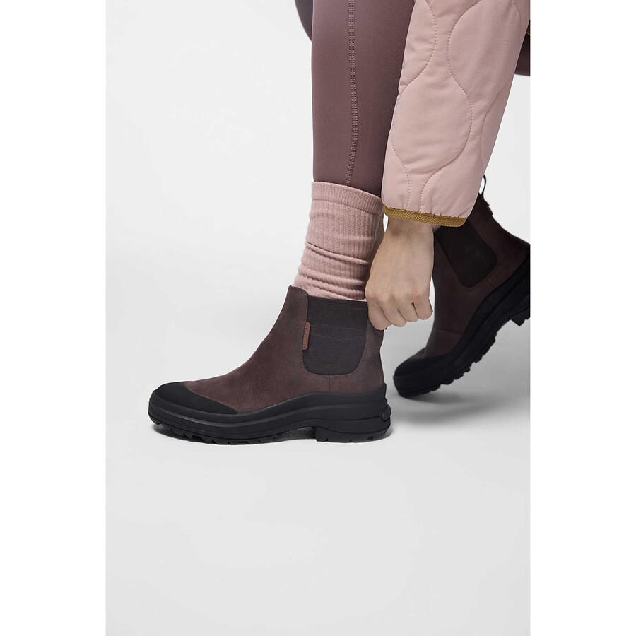 botas casuais impermeáveis harper pull on para mulheres cor basalto.