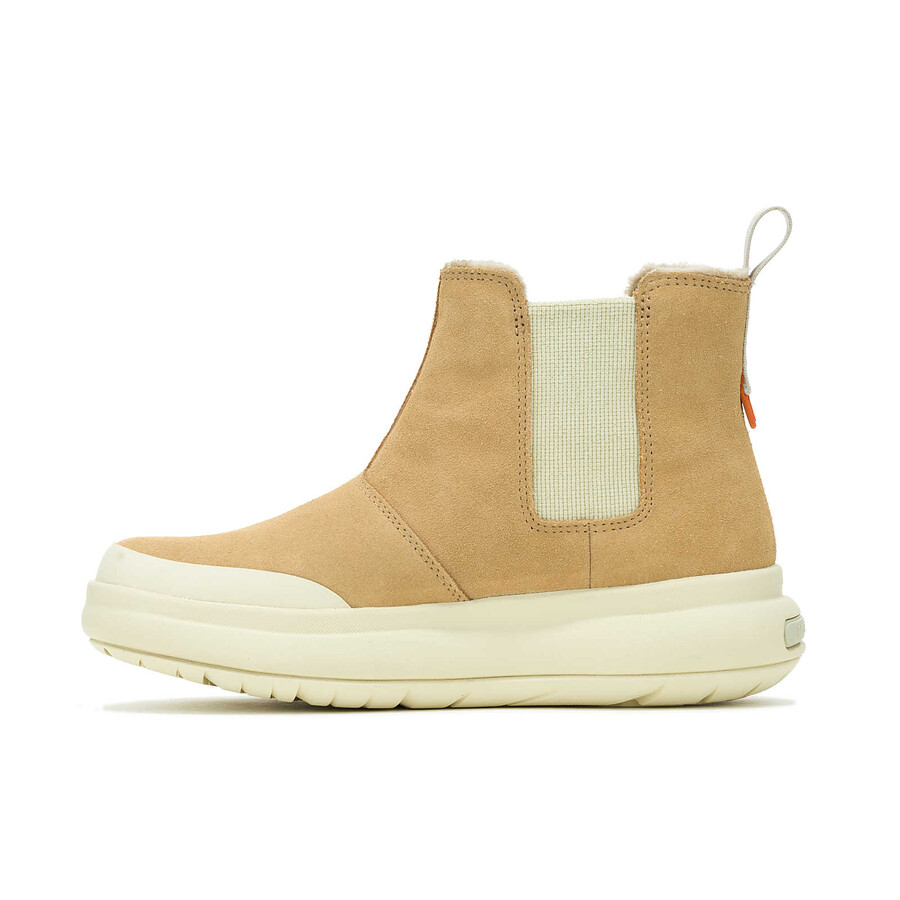 feminino - marquette thermo pull on impermeável - bege médio