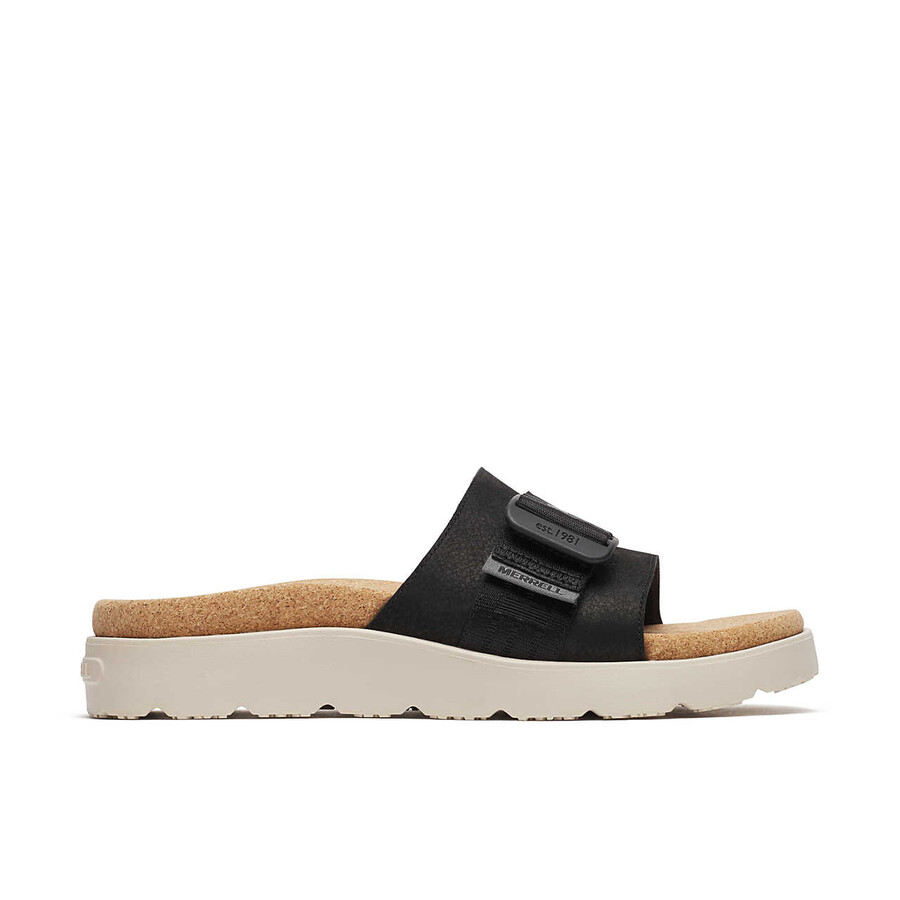 sandálias femininas fleur slide - pretas