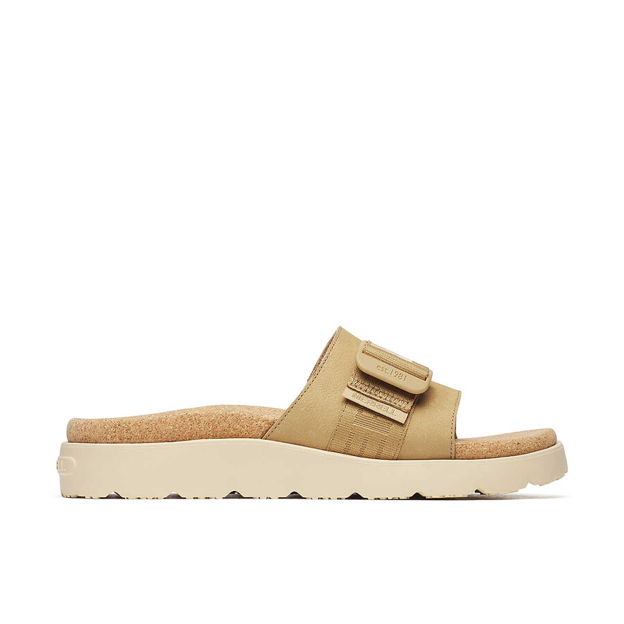 sandálias femininas fleur slide - cor castor