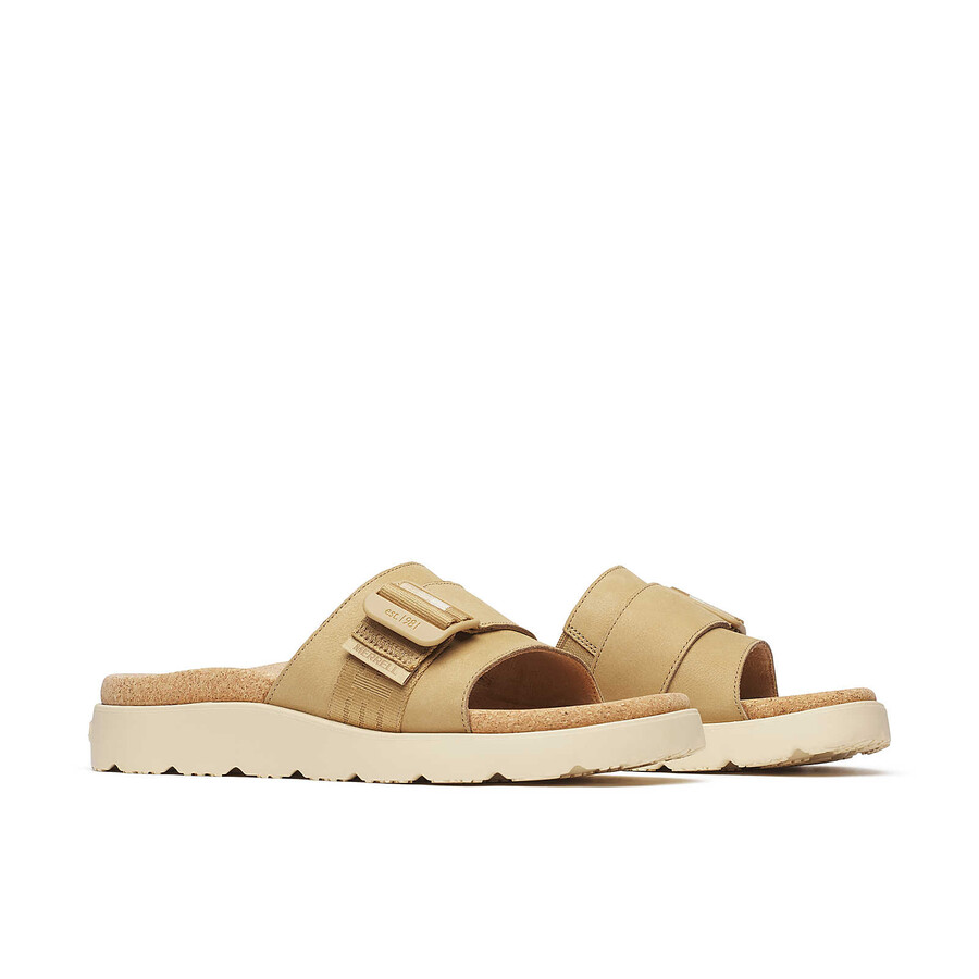 sandálias femininas fleur slide - cor castor