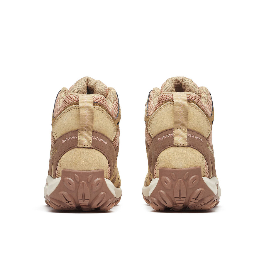 bota feminina accentor 3 mid à prova dágua - cor bege rosa