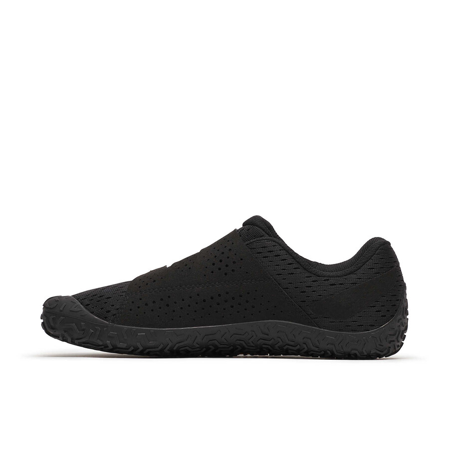 sapatos minimalistas femininos vapor glove 6 boa pretos.