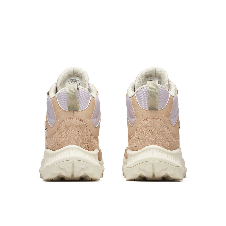 botas de caminhada impermeáveis femininas tempo sol mid na cor avelã