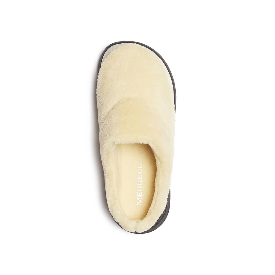 chinelo feminino hut moc 2 modelo slip-on confortável e casual cor areia.