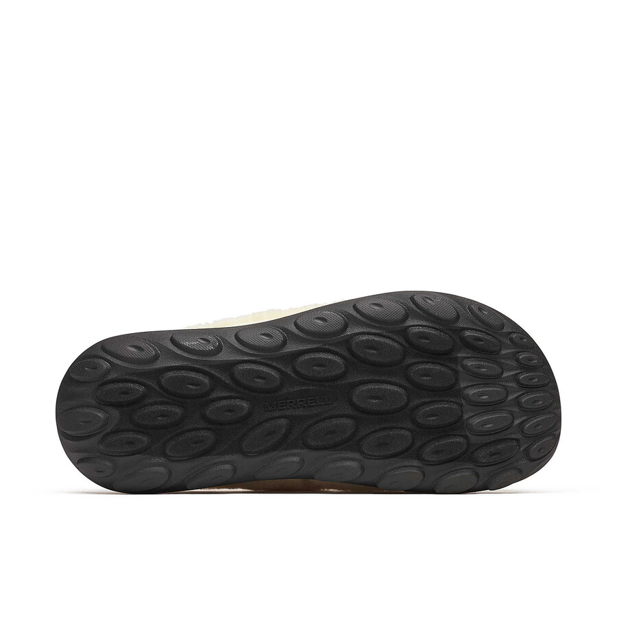 chinelo feminino hut moc 2 modelo slip-on confortável e casual cor areia.