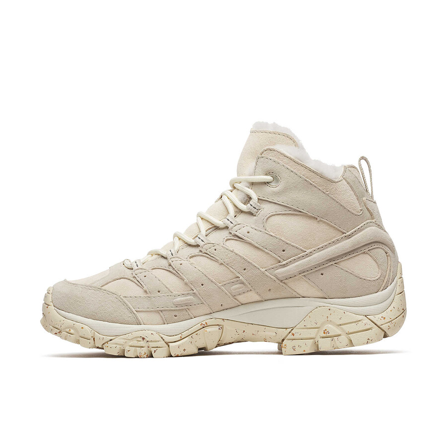 botas casuais femininas moab 2 decon mid cozy luxe na cor estuque