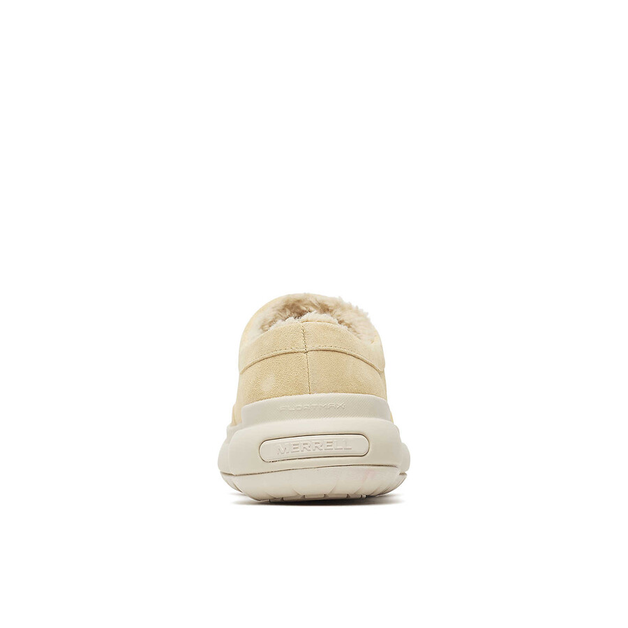 tamancos femininos marquette thermo mule para inverno casuais cor latte.