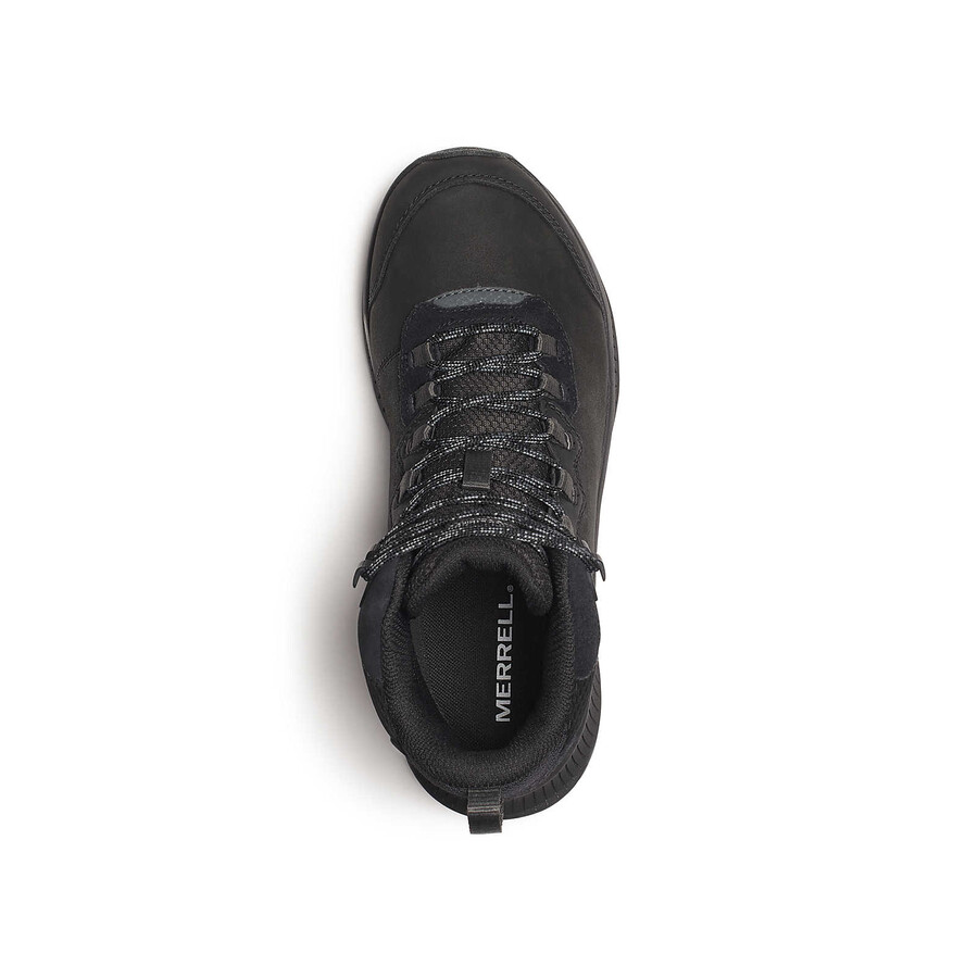 botas de caminhada de inverno impermeáveis speed strike 2 em couro modelo thermo mid para mulheres na cor preta.