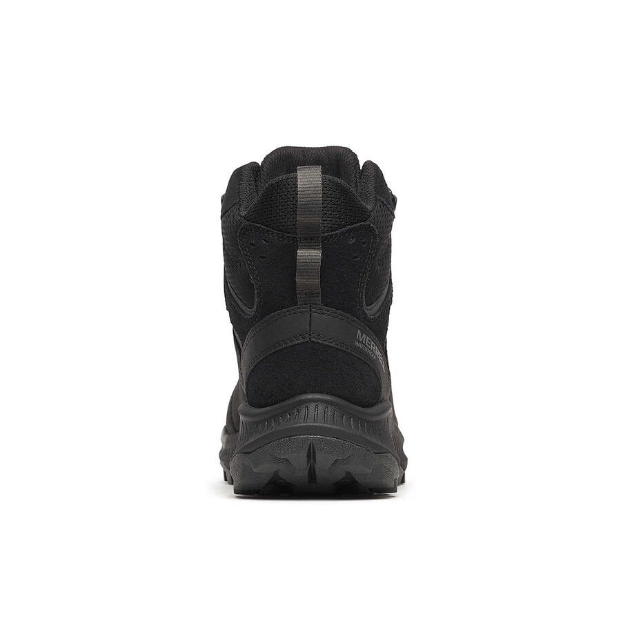 botas de caminhada de inverno impermeáveis speed strike 2 em couro modelo thermo mid para mulheres na cor preta.