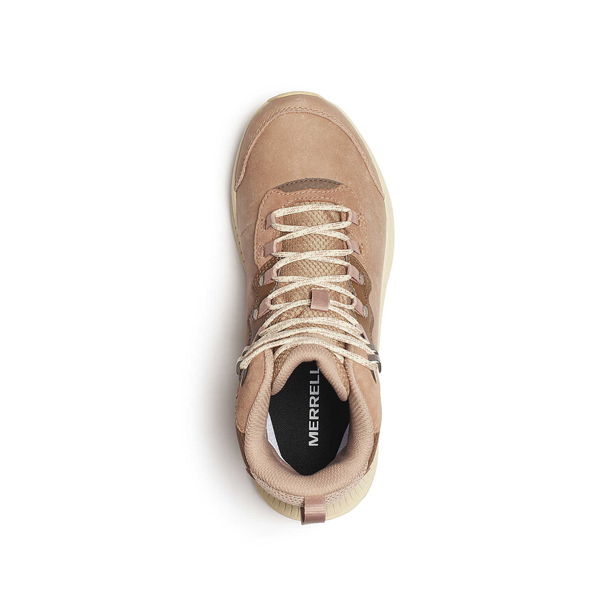 botas de caminhada de inverno impermeáveis speed strike 2 em couro modelo mid thermo cor avelã para mulheres.