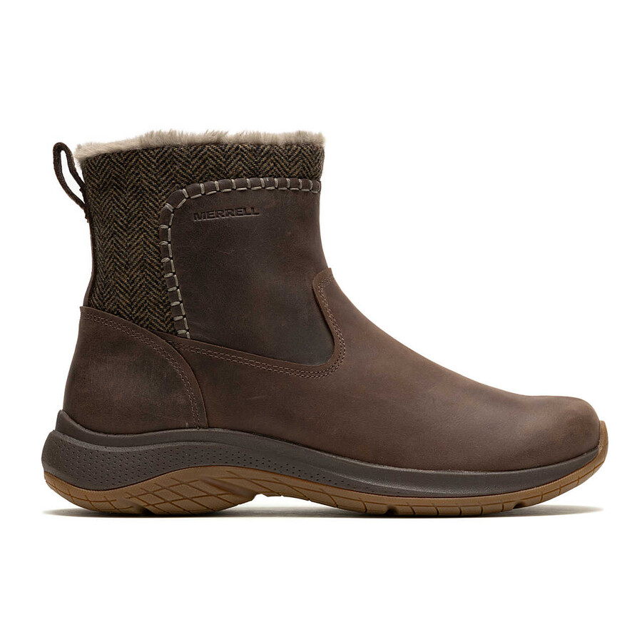 botas casuais de inverno femininas encore ice 5 mid zip bracken