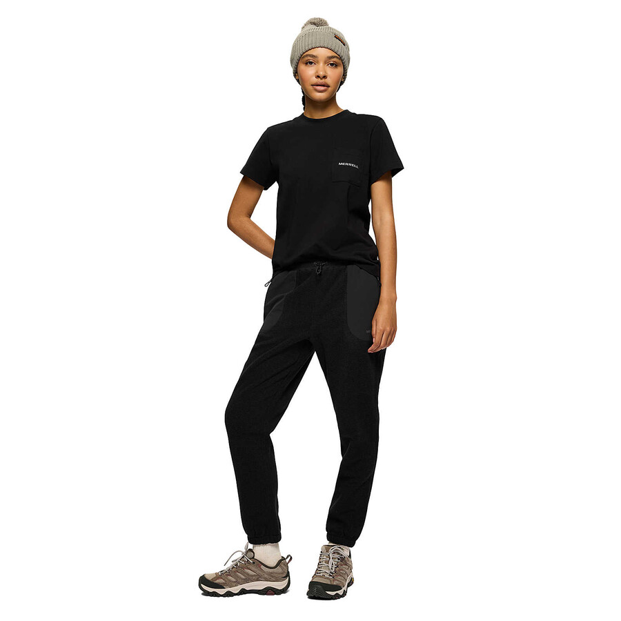 calça jogger feminina jungle fleece - preta