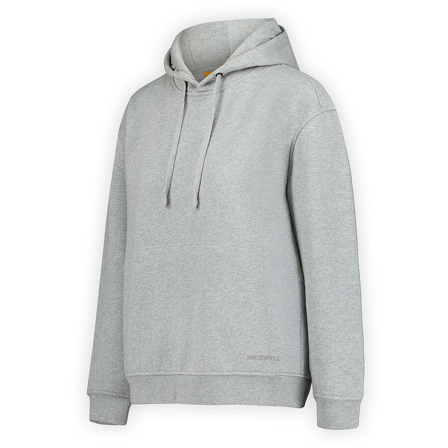 moletom feminino com capuz estilo descontraído - cinza mesclado