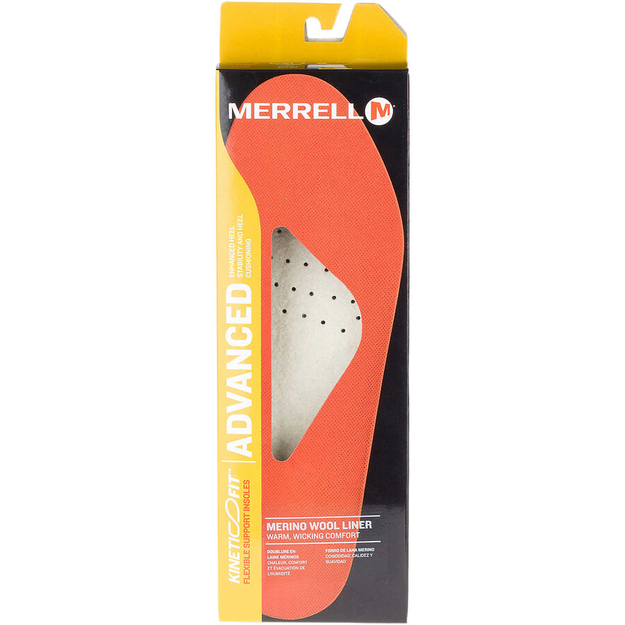 palmilhas kinetic fit footbed para mulheres largura larga em lã.
